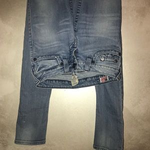 True Religion light wash skinny jean